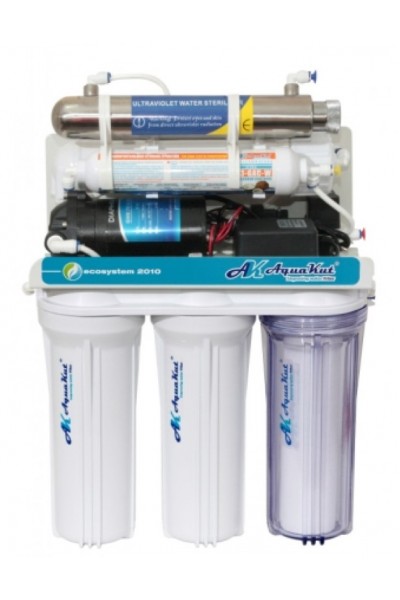 Фільтр Осмос AquaKut з помпою 75G RO-6 А03 UV Лампа