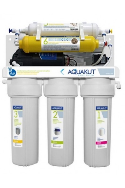 Фильтр Осмос AquaKut с помпой RO-6 ARА-02 50G (минерализатор)