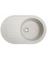 Гранитная мойка Romzha Elegancia 77 Biela (101)