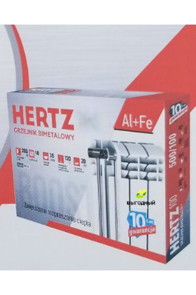 Біметалеві радіатори Hertz 300/100
