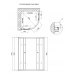 Душевая кабина Lidz Latwa SC90x90.SAT.HIGH.FR
