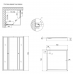 Душевая кабина Lidz Wawel SC80x80.SAT.LOW.GR (поддон Kapielka ST80x80x14)