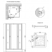 Душевая кабина Lidz Wawel SC80x80.SAT.LOW.GR (поддон Mazur ST80x80x16)