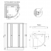 Душевая кабина Lidz Latwa SC80x80.SAT.LOW.GR (поддон Kapielka ST80x80x15)