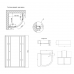 Душевая кабина Lidz Latwa SC80x80.SAT.MID.GR (поддон Kapielka ST80x80x26 с панелью)