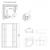 Душевая кабина Lidz Latwa SC80x80.SAT.HIGH.FR (поддон Kapielka ST80x80x41 с панелью)