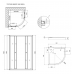 Душевая кабина Lidz Latwa SC90x90.SAT.LOW.FR (поддон Kapielka ST90x90x15)