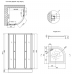 Душевая кабина Lidz Latwa SC90x90.SAT.LOW.FR (поддон Kupala ST90x90x16)
