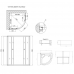 Душевая кабина Lidz Latwa SC90x90.SAT.HIGH.GR (поддон Kapielka ST90x90x41 с панелью)