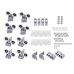 Душевая кабина Lidz Latwa SC80x80.SAT.LOW.FR (поддон Kapielka ST80x80x15)
