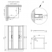 Душевая кабина Qtap Taurus BLA1099SC6 2020x900x900 мм (поддон Tern 309912C)