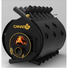 Дровяная печь «Canada» classic «О4» 35 кВт со стеклом и кожухом